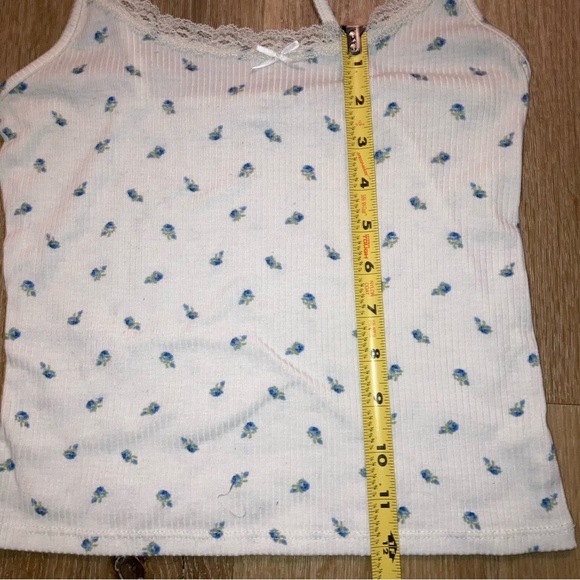 Rebellious Dreamer Women’s floral pattern lace top Y2K Vintage Babydoll Tank M - Picture 8 of 8